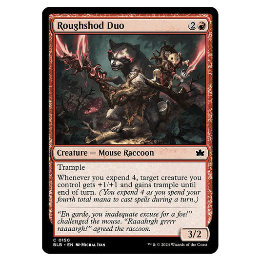 Magic The Gathering - Bloomburrow - Roughshod Duo - 0150