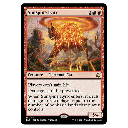 Magic The Gathering - Bloomburrow - Sunspine Lynx - 0155