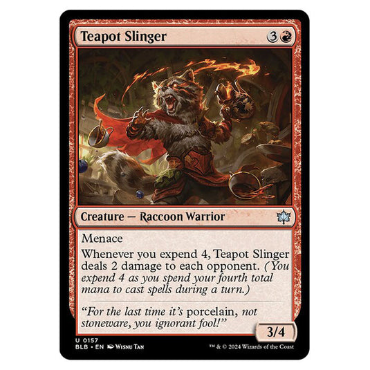 Magic The Gathering - Bloomburrow - Teapot Slinger - 0157