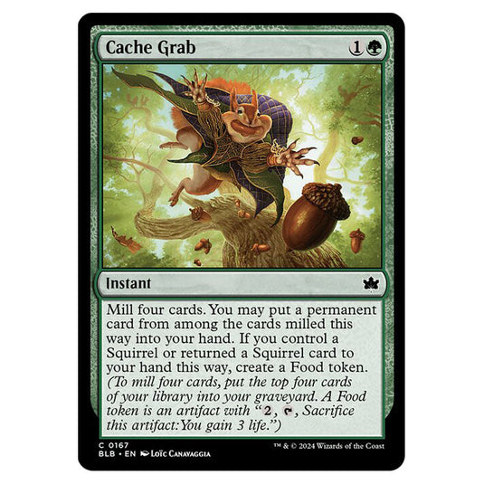 Magic The Gathering - Bloomburrow - Cache Grab - 0167