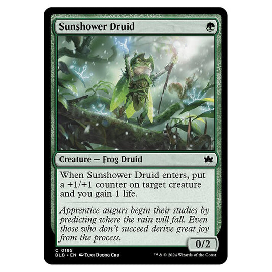 Magic The Gathering - Bloomburrow - Sunshower Druid - 0195