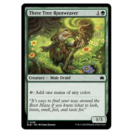 Magic The Gathering - Bloomburrow - Three Tree Rootweaver - 0198