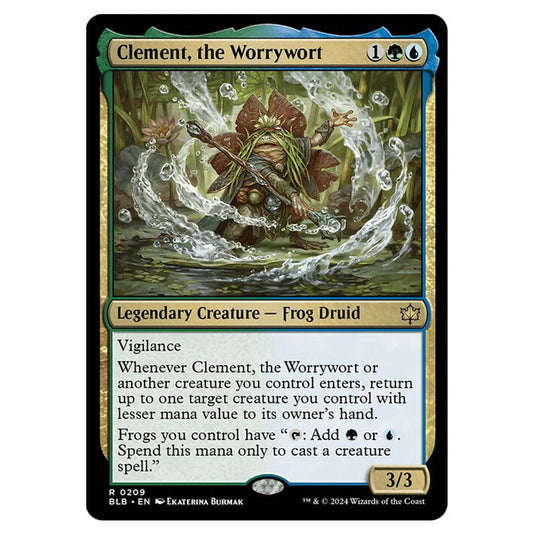 Magic The Gathering - Bloomburrow - Clement, the Worrywort - 0209