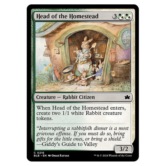 Magic The Gathering - Bloomburrow - Head of the Homestead - 0216