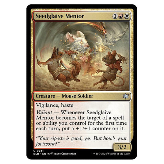 Magic The Gathering - Bloomburrow - Seedglaive Mentor - 0231