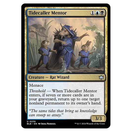 Magic The Gathering - Bloomburrow - Tidecaller Mentor - 0236