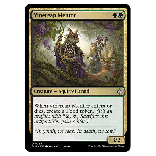 Magic The Gathering - Bloomburrow - Vinereap Mentor - 0238