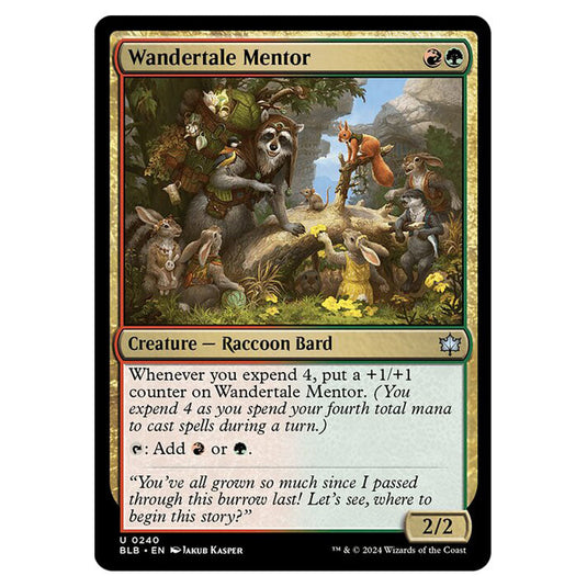 Magic The Gathering - Bloomburrow - Wandertale Mentor - 0240