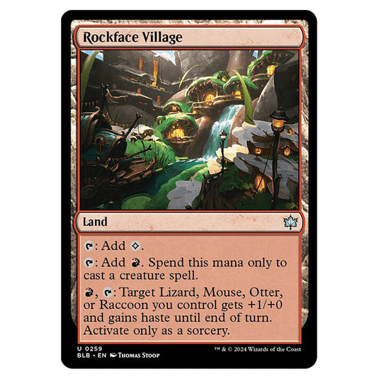 Magic The Gathering - Bloomburrow - Rockface Village - 0259