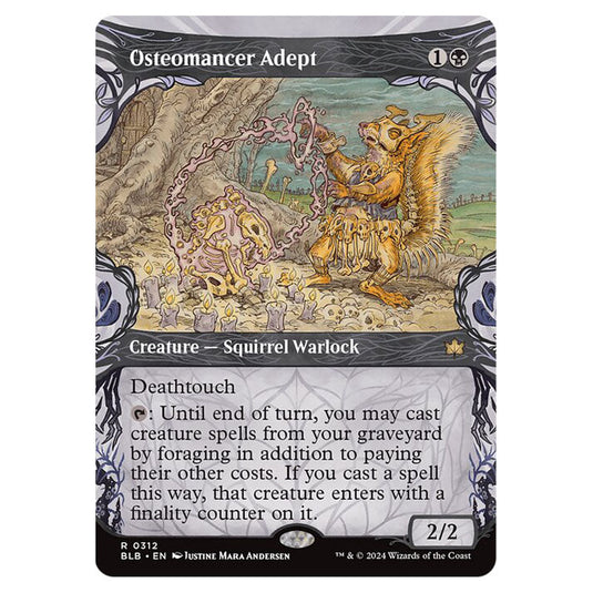 Magic The Gathering - Bloomburrow - Osteomancer Adept - 0312