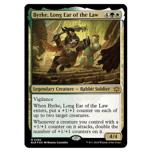 Magic The Gathering - Bloomburrow - Byrke, Long Ear of the Law - 0380