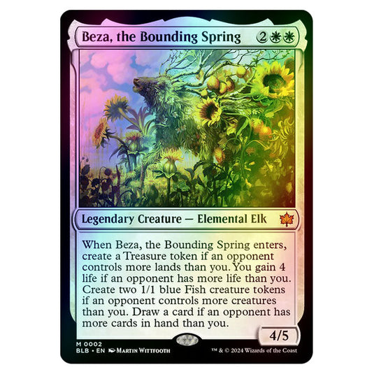 Magic The Gathering - Bloomburrow - Beza, the Bounding Spring - 0002 (Foil)