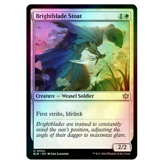 Magic The Gathering - Bloomburrow - Brightblade Stoat - 0004 (Foil)