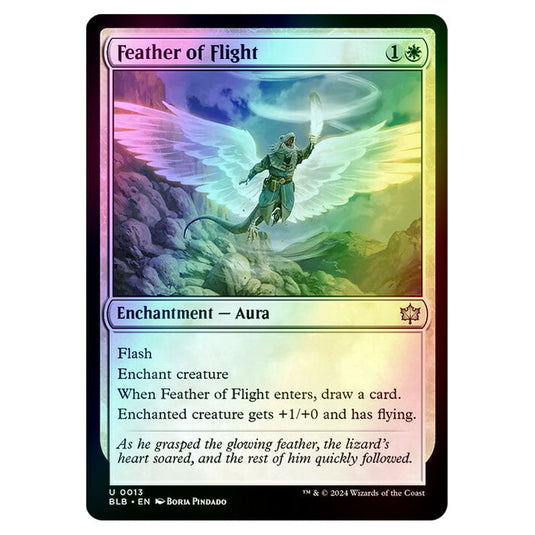 Magic The Gathering - Bloomburrow - Feather of Flight - 0013 (Foil)