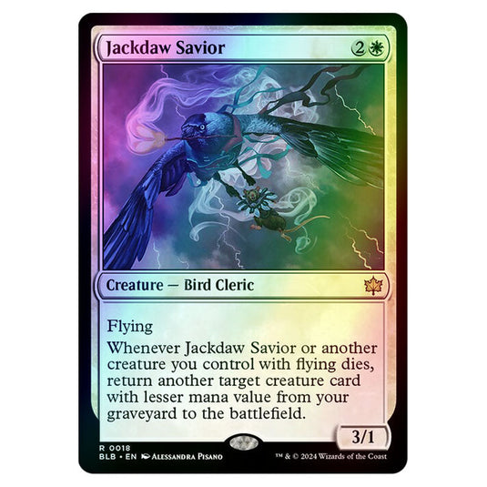 Magic The Gathering - Bloomburrow - Jackdaw Savior - 0018 (Foil)