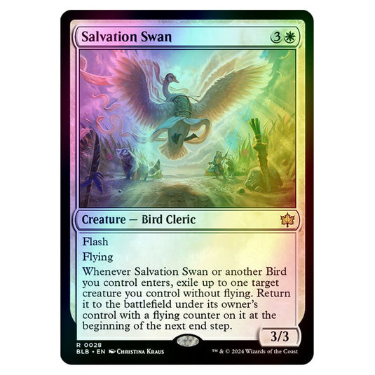 Magic The Gathering - Bloomburrow - Salvation Swan - 0028 (Foil)