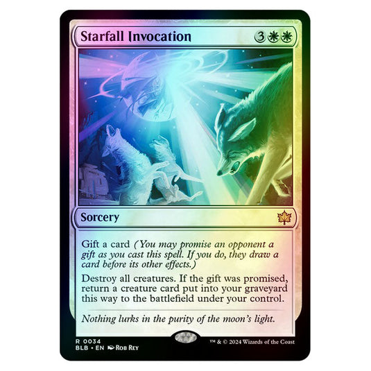 Magic The Gathering - Bloomburrow - Starfall Invocation - 0034 (Foil)