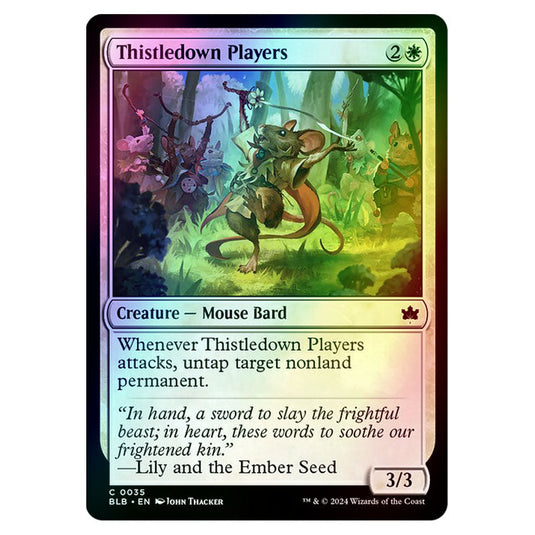 Magic The Gathering - Bloomburrow - Thistledown Players - 0035 (Foil)