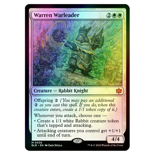 Magic The Gathering - Bloomburrow - Warren Warleader - 0038 (Foil)