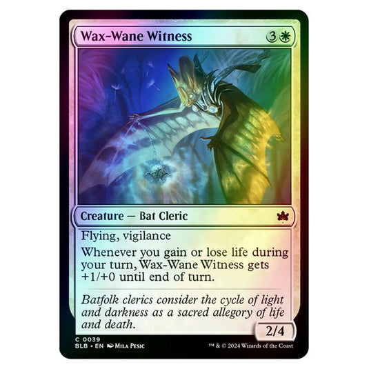 Magic The Gathering - Bloomburrow - Wax-Wane Witness - 0039 (Foil)