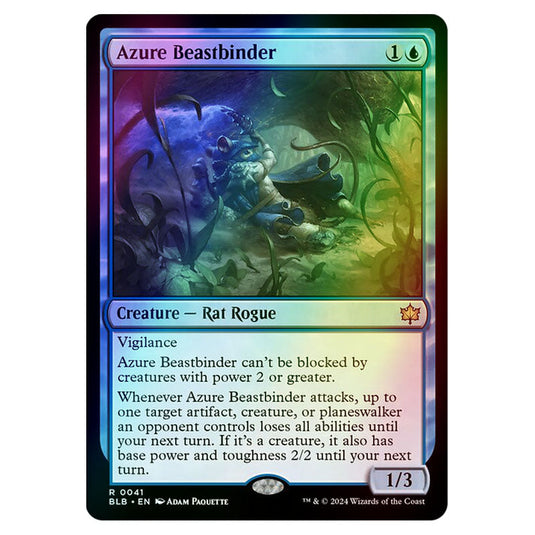 Magic The Gathering - Bloomburrow - Azure Beastbinder - 0041 (Foil)