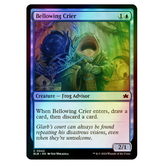 Magic The Gathering - Bloomburrow - Bellowing Crier - 0042 (Foil)