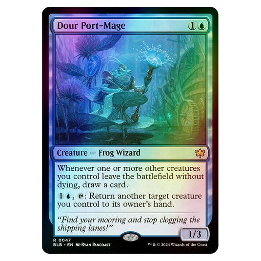 Magic The Gathering - Bloomburrow - Dour Port-Mage - 0047 (Foil)