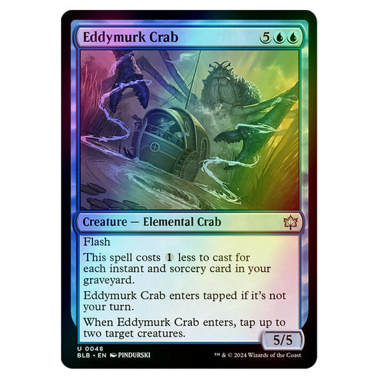 Magic The Gathering - Bloomburrow - Eddymurk Crab - 0048 (Foil)