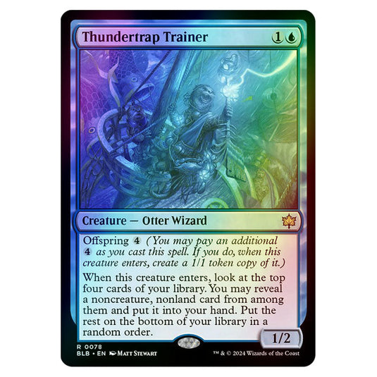 Magic The Gathering - Bloomburrow - Thundertrap Trainer - 0078 (Foil)