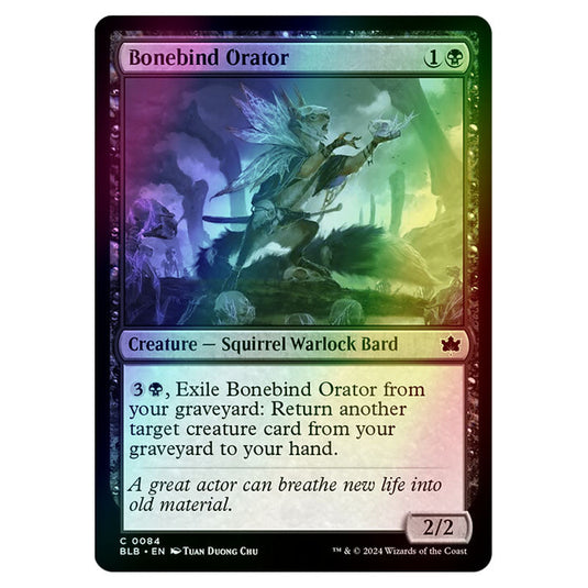 Magic The Gathering - Bloomburrow - Bonebind Orator - 0084 (Foil)