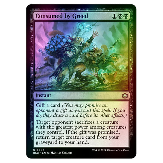 Magic The Gathering - Bloomburrow - Consumed by Greed - 0087 (Foil)