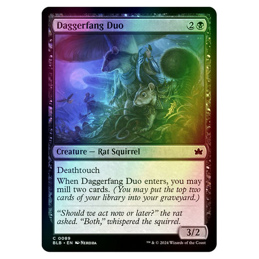 Magic The Gathering - Bloomburrow - Daggerfang Duo - 0089 (Foil)