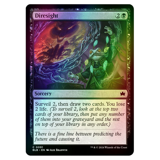 Magic The Gathering - Bloomburrow - Diresight - 0091 (Foil)