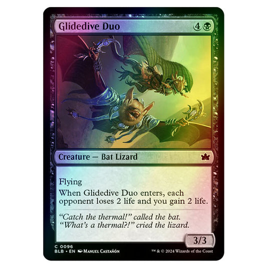 Magic The Gathering - Bloomburrow - Glidedive Duo - 0096 (Foil)