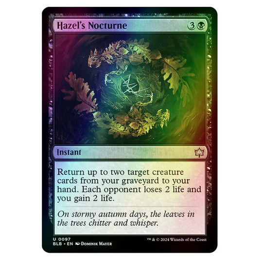 Magic The Gathering - Bloomburrow - Hazel's Nocturne - 0097 (Foil)