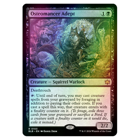 Magic The Gathering - Bloomburrow - Osteomancer Adept - 0103 (Foil)