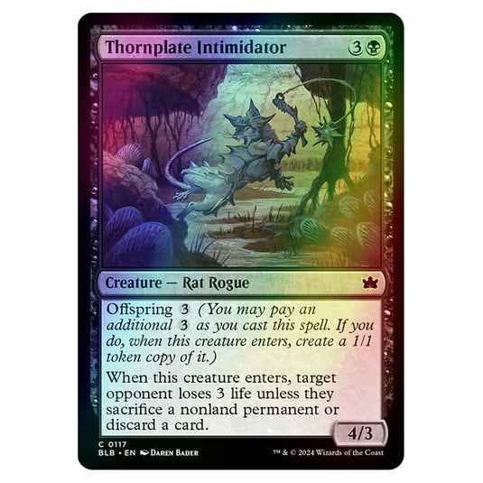 Magic The Gathering - Bloomburrow - Thornplate Intimidator - 0117 (Foil)