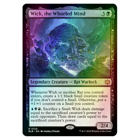 Magic The Gathering - Bloomburrow - Wick, the Whorled Mind - 0120 (Foil)