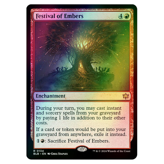 Magic The Gathering - Bloomburrow - Festival of Embers - 0134 (Foil)