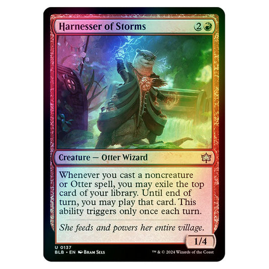 Magic The Gathering - Bloomburrow - Harnesser of Storms - 0137 (Foil)