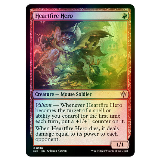 Magic The Gathering - Bloomburrow - Heartfire Hero - 0138 (Foil)