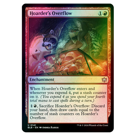 Magic The Gathering - Bloomburrow - Hoarder's Overflow - 0141 (Foil)