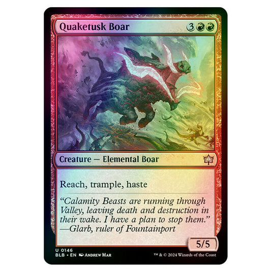 Magic The Gathering - Bloomburrow - Quaketusk Boar - 0146 (Foil)