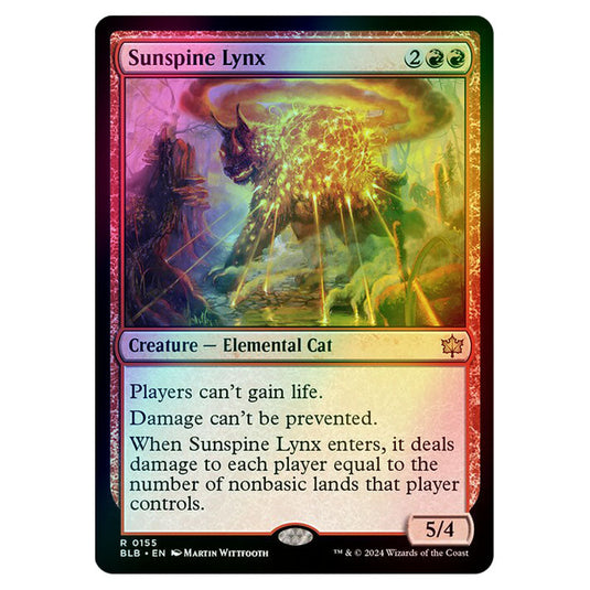 Magic The Gathering - Bloomburrow - Sunspine Lynx - 0155 (Foil)