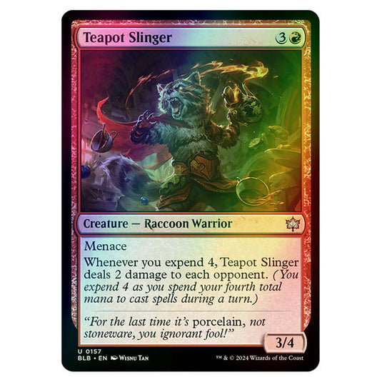 Magic The Gathering - Bloomburrow - Teapot Slinger - 0157 (Foil)