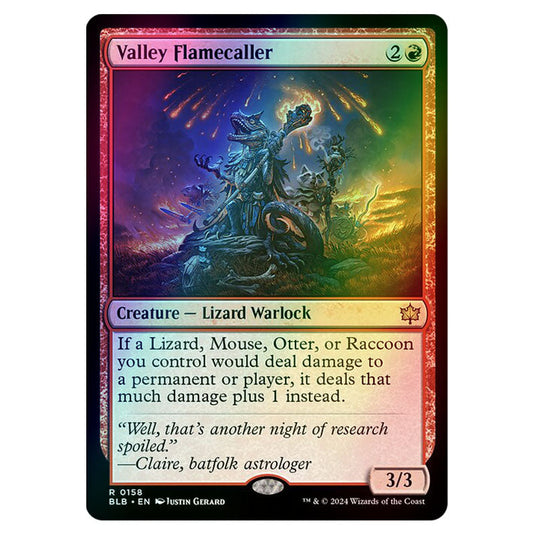 Magic The Gathering - Bloomburrow - Valley Flamecaller - 0158 (Foil)