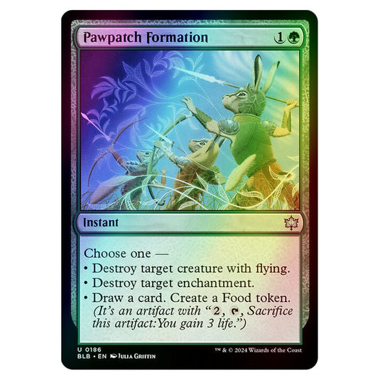 Magic The Gathering - Bloomburrow - Pawpatch Formation - 0186 (Foil)