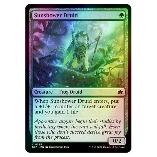 Magic The Gathering - Bloomburrow - Sunshower Druid - 0195 (Foil)