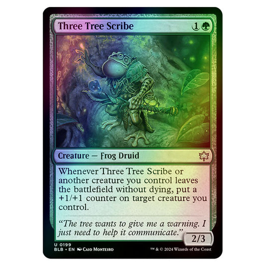 Magic The Gathering - Bloomburrow - Three Tree Scribe - 0199 (Foil)