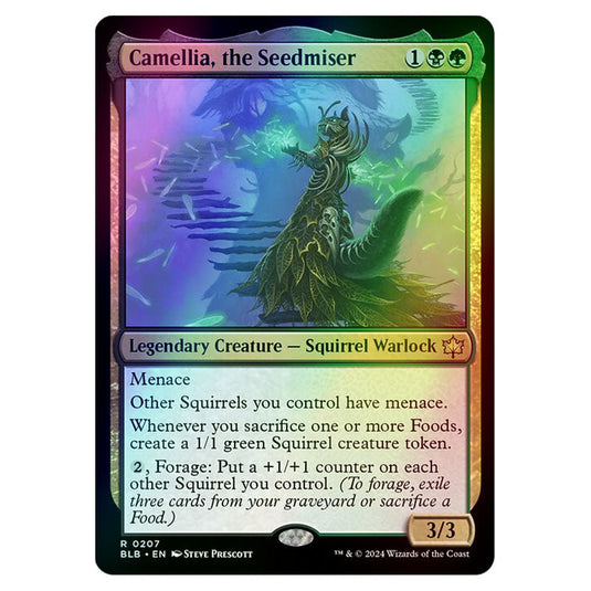 Magic The Gathering - Bloomburrow - Camellia, the Seedmiser - 0207 (Foil)